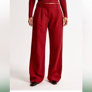 Abercrombie Curve Love Sloane Tailored Wide Leg Pant